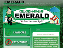 Tablet Screenshot of emerald-lawncare.com
